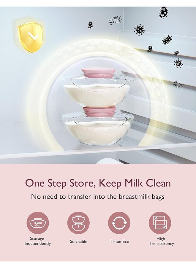 Momcozy Breast Pump Hands Free Mobile Flow | M9, App Discreet Control with Personalized Multi-Modes And 15 Levels, Independent Breastmilk Storage, Wearable Breast Pump M9 24mm, 1 Pack Cozy Red - Image 4