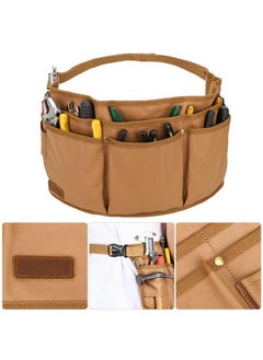 Generic Canvas Electrician Tool Waist Bag for Men Earth Yellow 