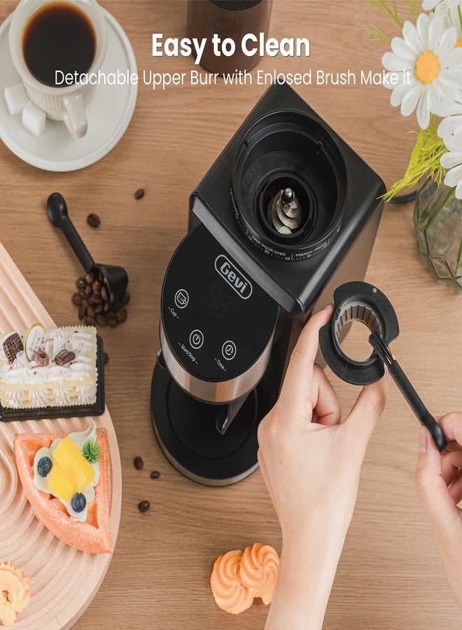 Gevi Coffee Grinder Electric,Coffee Bean Grinder with 35 Grind Settings for Espresso,Drip,French Press,Burr Coffee Grinder for Home Use,Anti-static Design,Black - Image 2
