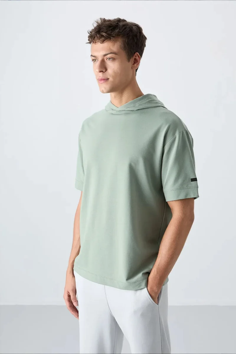 Tommylife TOMMY Oversized Hooded Short-Sleeve T-Shirt