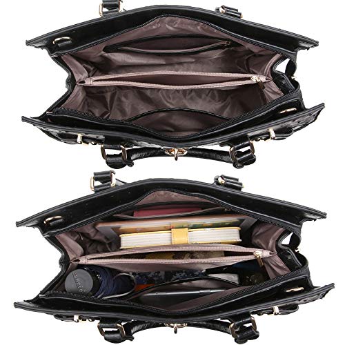 Dasein Women Handbags and Purses Ladies Shoulder Bag Top Handle Satchel Tote Work Bag with Wallet - Image 5