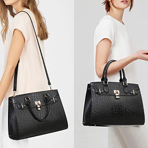 Dasein Women Handbags and Purses Ladies Shoulder Bag Top Handle Satchel Tote Work Bag with Wallet - Image 2