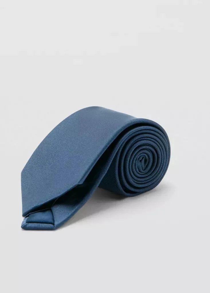 Mango Man  Plain Silk Tie for Men | Best Price UAE