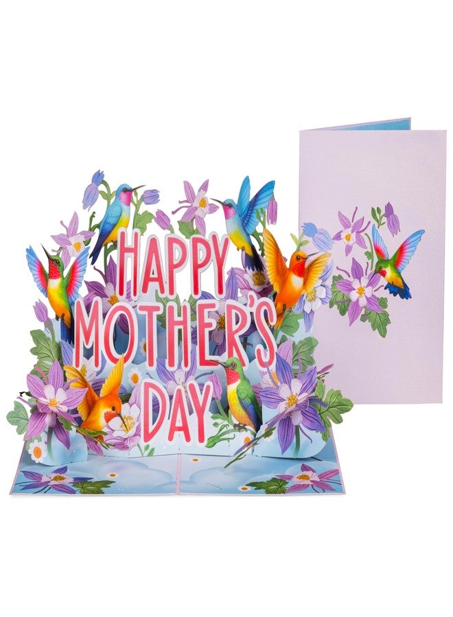 Paper Love Mothers Day Card, 3D Pop Up Card, Happy Mother's Day Hummingbirds, For Mom, Wife - 5" x 7" Cover - Includes Envelope and Note Tag - Image 5