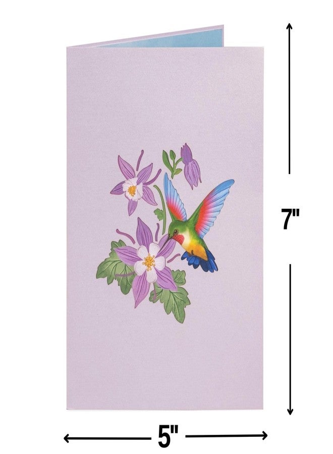 Paper Love Mothers Day Card, 3D Pop Up Card, Happy Mother's Day Hummingbirds, For Mom, Wife - 5" x 7" Cover - Includes Envelope and Note Tag - Image 3