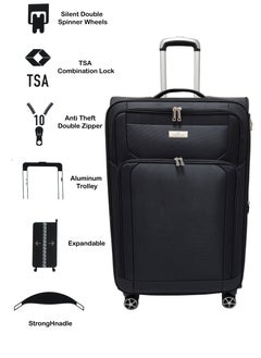 Track Suitcase Luggage Sets - Lightweight Expandable Suitcase set of 3 pieces - Trolley Bag for Travel with Spinner Wheels 4  - Image 2
