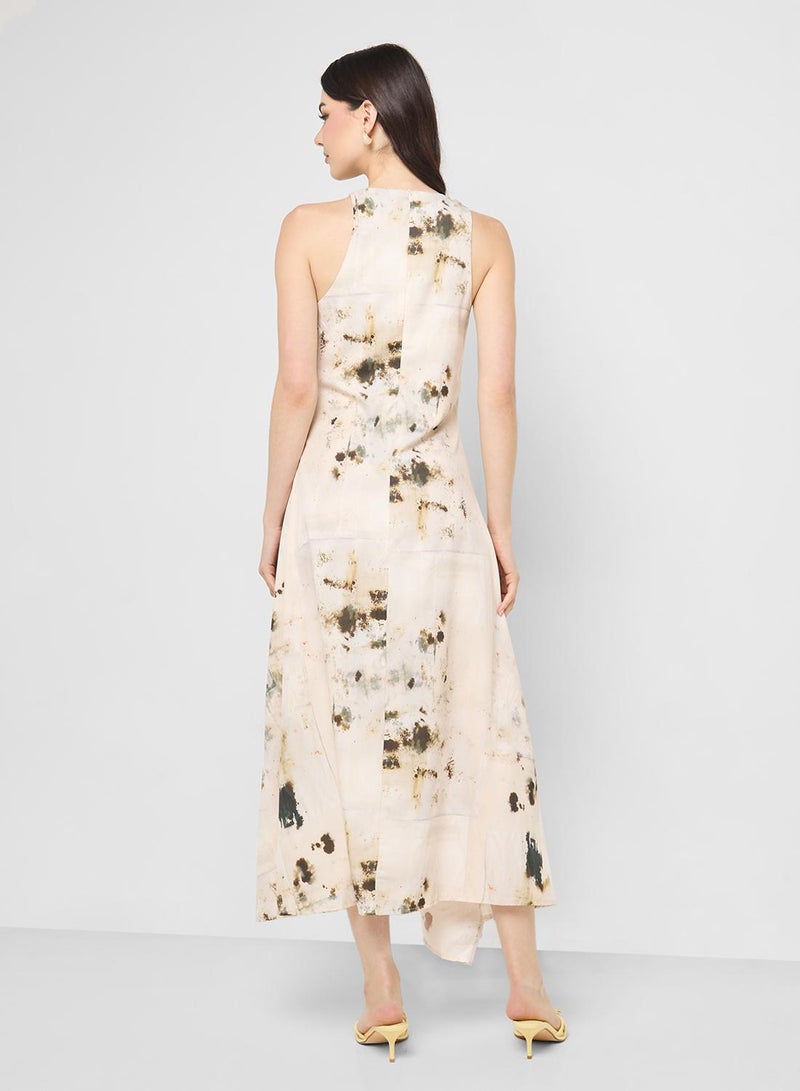 Ginger Draped A Line Dress - Image 2