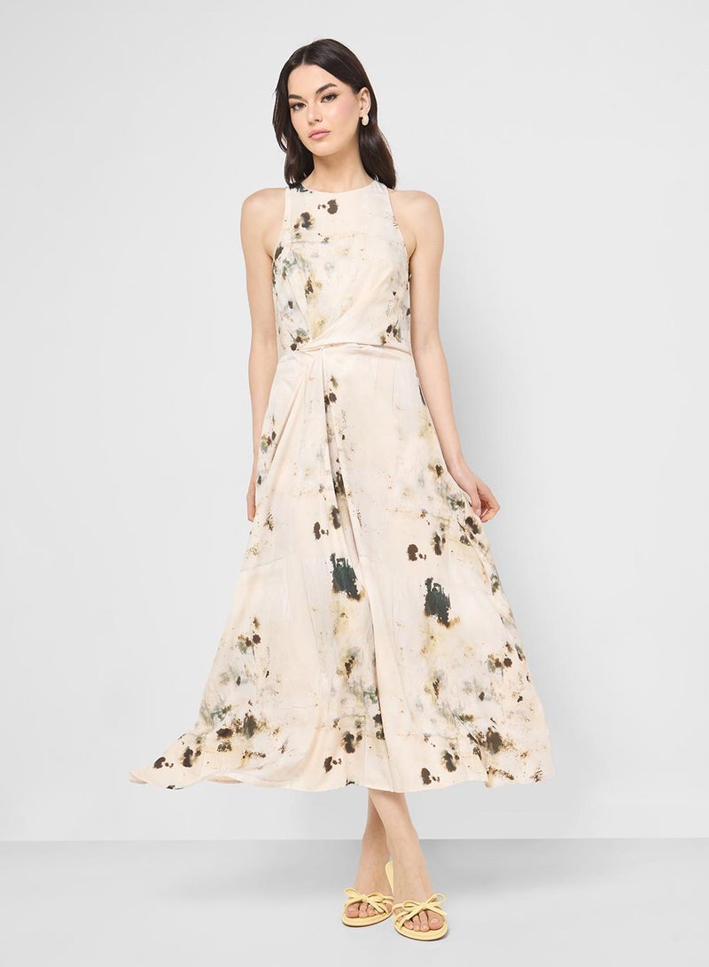 Ginger Draped A Line Dress - Image 1