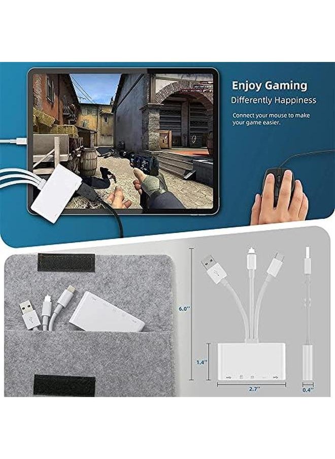 erorex - Sd Card Reader 5 In 1 Usb C Sd Camera Memory Card Reader Plug N Play For Iphone Ipad Android Mac Computer Camera Macbook Supports Sd Micro Sd Sdhc Sdxc Mmc And Usb Otg - Image 1