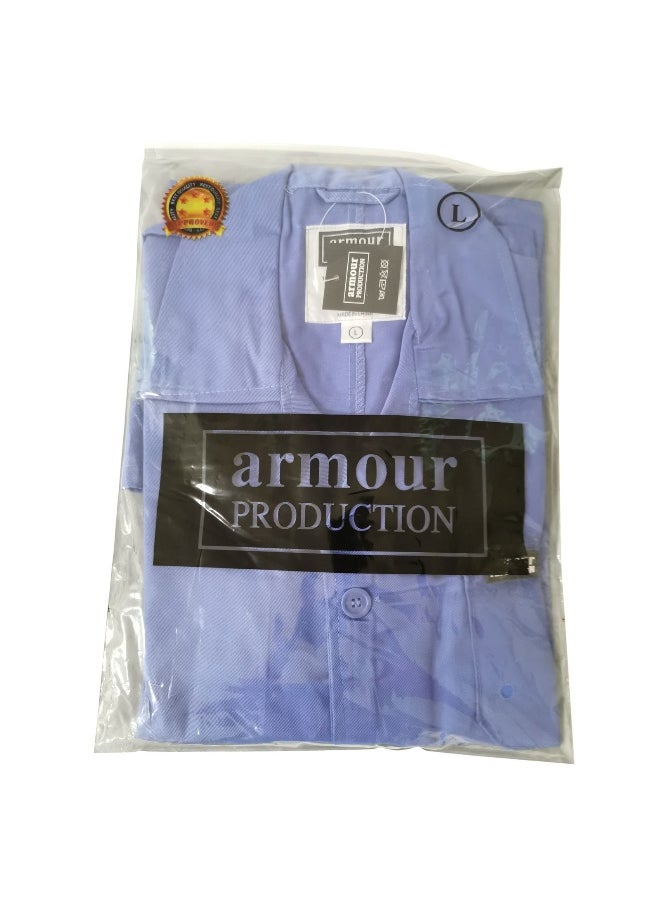 Armour Production Armour Production Labcoat for Multipurpose Use for Laboratory, Medical, and Industrial Use | Long Sleeves Lab Coat for Men & Women | Petrol Blue | Size-XL  - Image 2