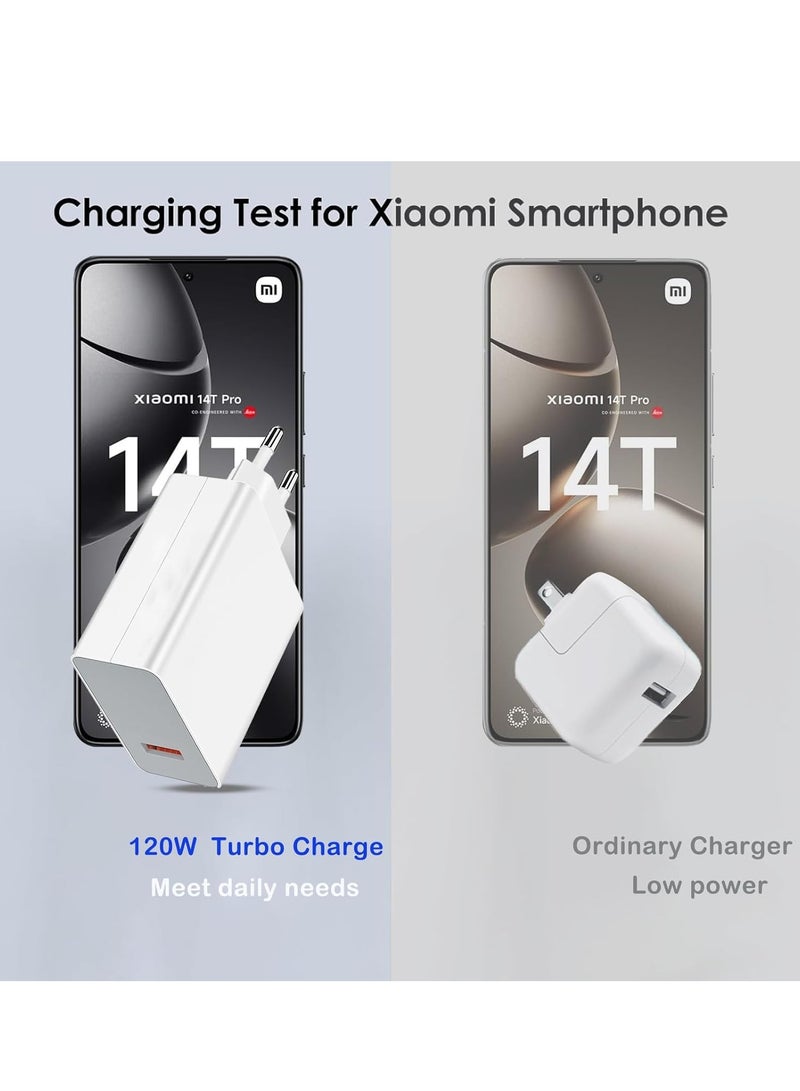 general 120W Fast Charger for Xiaomi 15 14 13 12 12t 12s Pro Lite Compatible 67W Redmi Note K80 K70 K60 K50 14 13 13 Pro 12 11 Pro Plus Black Shark 3 4 5 Poco X7 X6 X5 X4 GT F6 F5 F4 Mi Turbo 3.3ft 3A USB T - Image 5