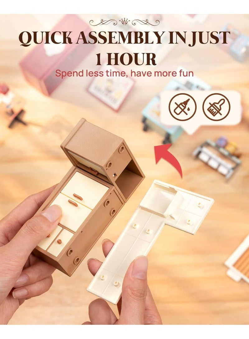 روبوتايم 3D لغز منزلي صغير صنع يدويًا بنكهات الآيس كريم Rolife DW018B - Image 4