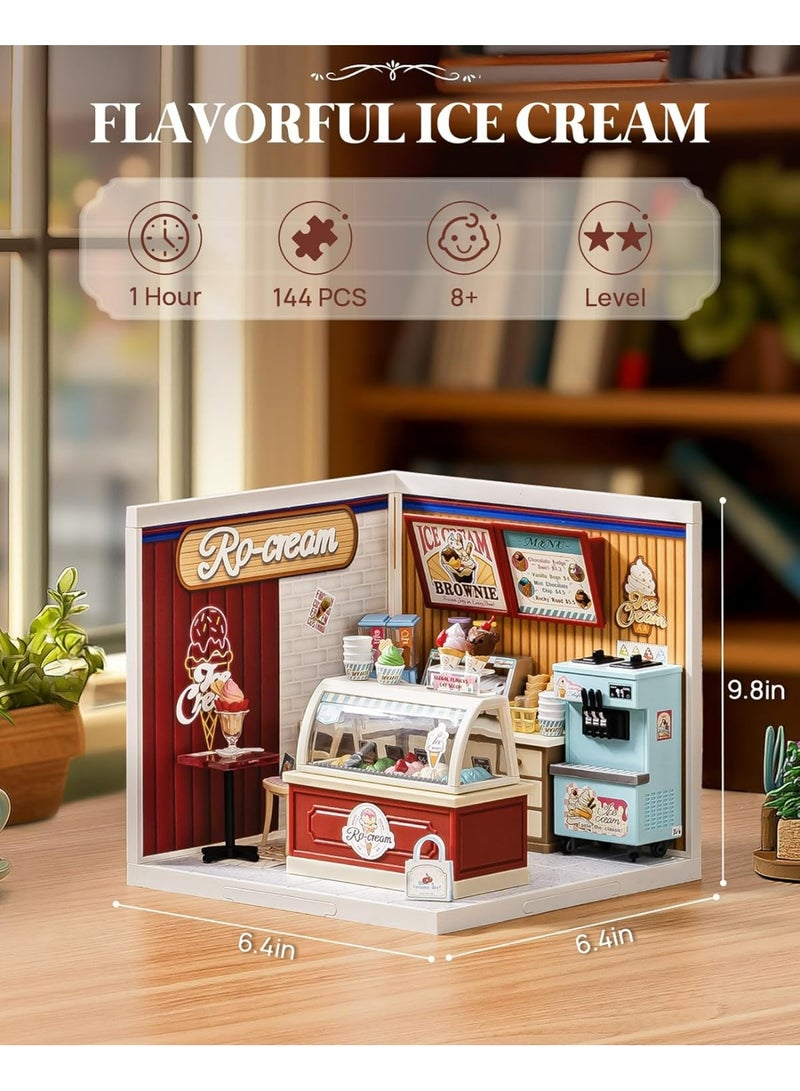 روبوتايم 3D لغز منزلي صغير صنع يدويًا بنكهات الآيس كريم Rolife DW018B - Image 2