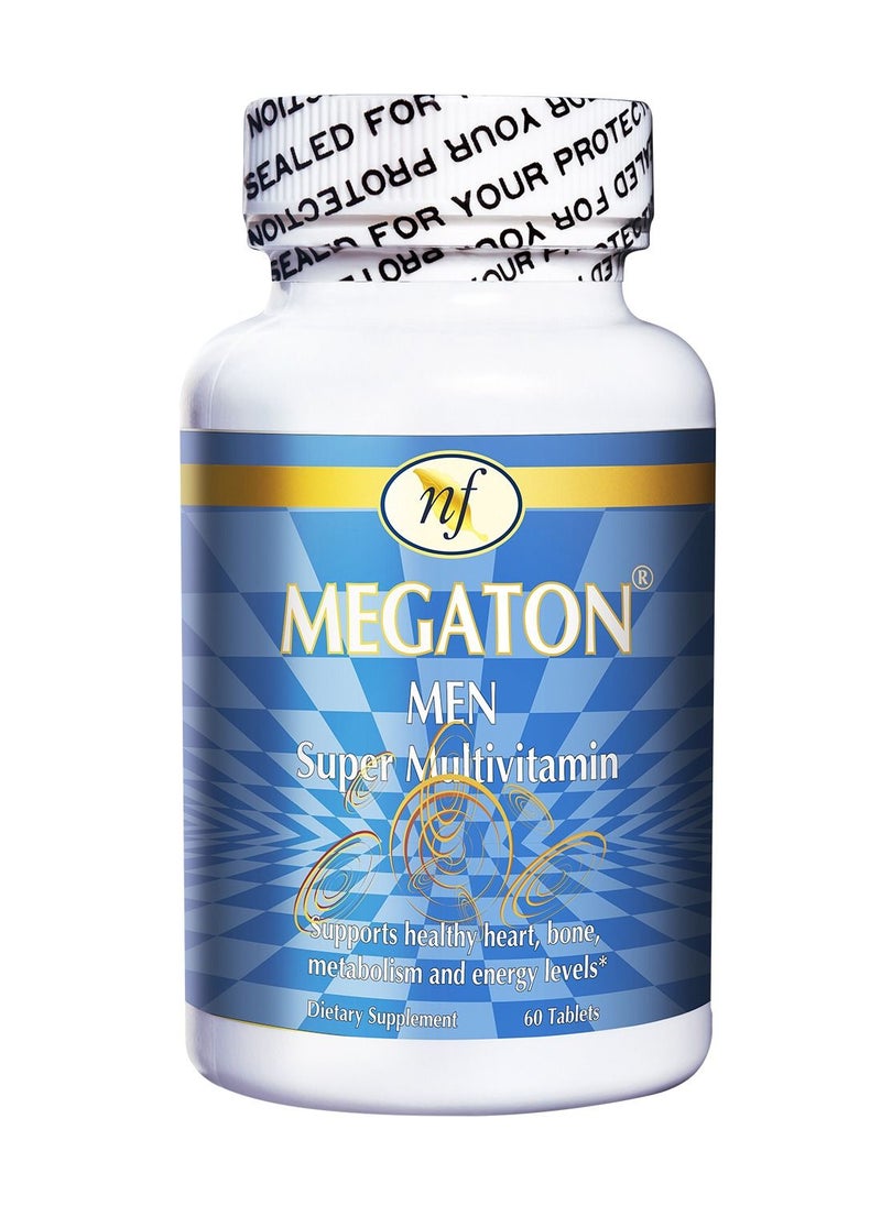 Natural Fervor - Megaton Men Super Multivitamin 60 Tablets - Image 1