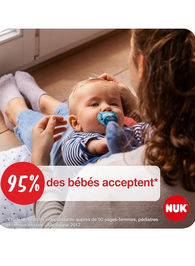 نوك لهّايات  | 2 عبوة من اللهايات | حلمة قلب | لهّايات سيليكون خالية من مادة BPA | لهّايات مضادة للتفلطح | لعبة تسنين الأطفال - Image 3