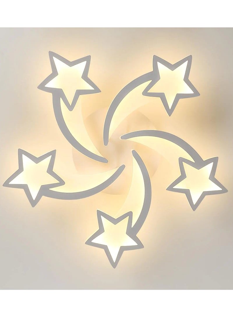 Goeco LED Ceiling Light, Modern 5-Head Star Shape Flush Mount Ceiling Lamp for Bedroom Dining Room  - Image 4