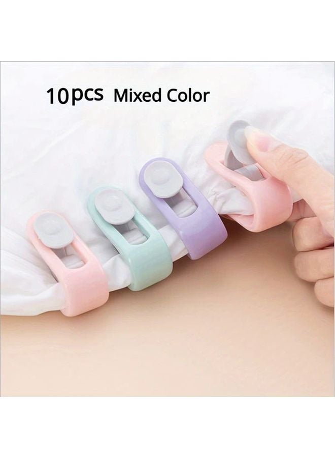 10Pcs Non Slip Duvet Clips Multi Purpose Blanket Holders For Clothing Curtains Socks - Image 1