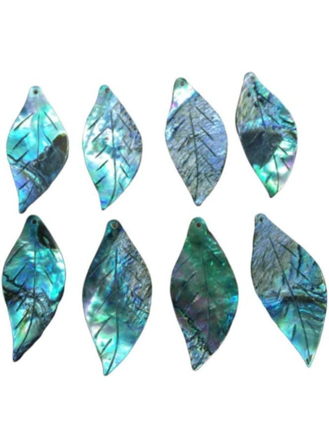 klarako 8 Pcs Flat Abalone Shell Beads Drop Charms for Earring Necklace DIY Jewelry Making  - Image 2