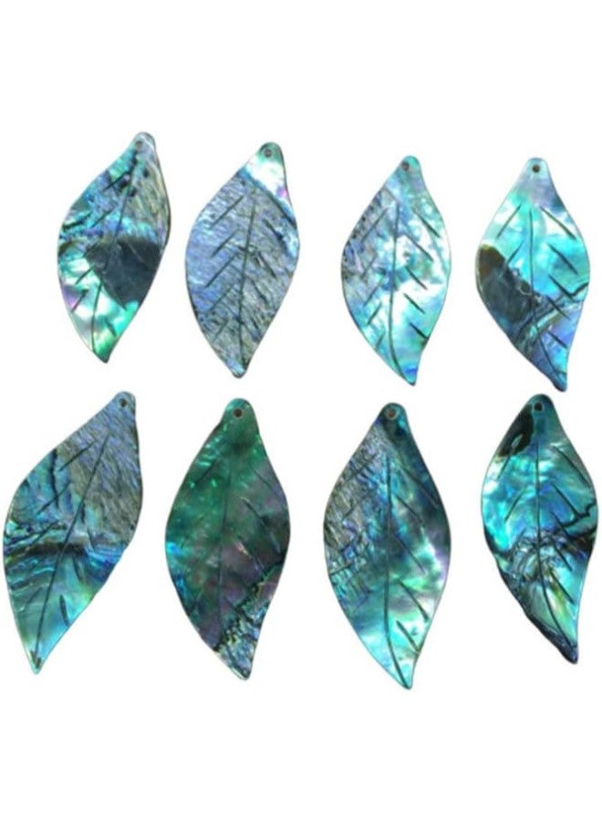 klarako 8 Pcs Flat Abalone Shell Beads Drop Charms for Earring Necklace DIY Jewelry Making  - Image 1