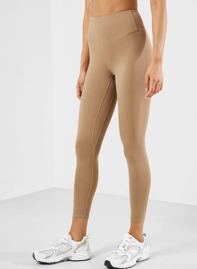 Layered T-Shirt & High Waist Legging Set