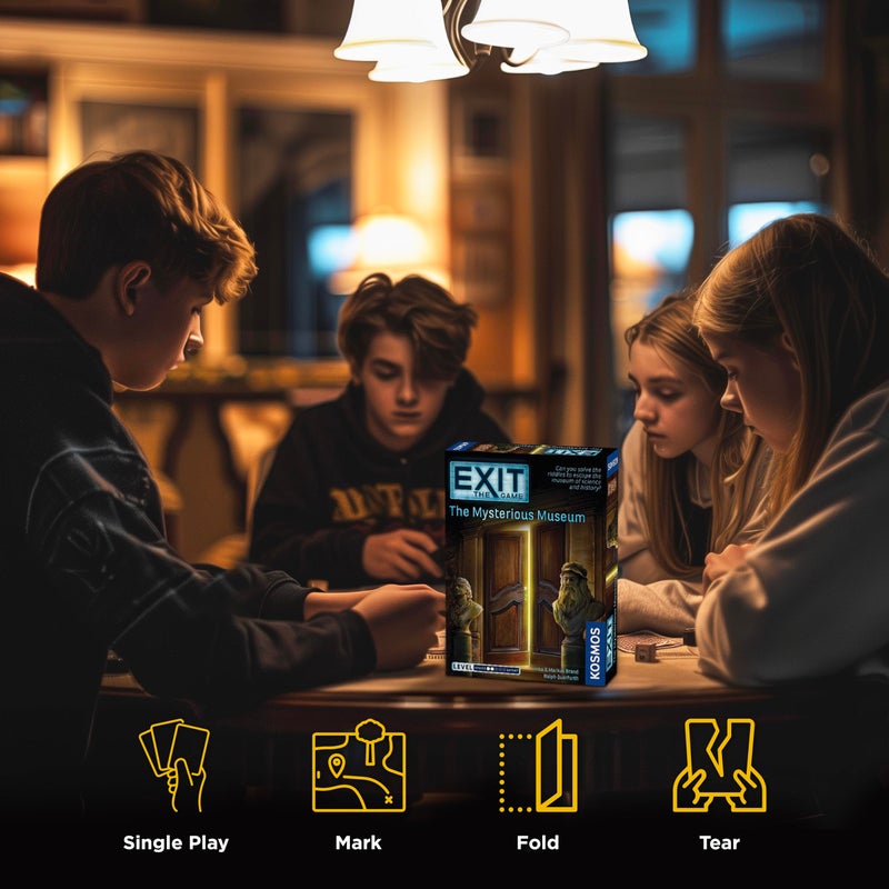 Thames & Kosmos Exit: The Mysterious Museum | Exit: The Game - A Kosmos Game | Family-Friendly, Card-Based at-Home Escape Room Experience for 1 to 4 Players, Ages 10+ - Image 4
