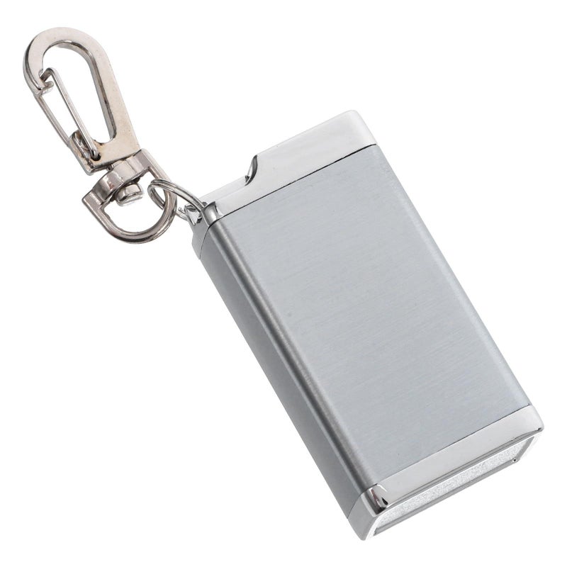 Gray Portable Ashtray With Lid And Keychain Windproof Outdoor - Image 2