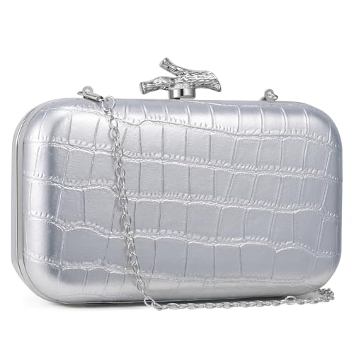 CHUNLI Clutch Purses for Women Evening/Wedding Chic Woven Bag Formal PU Leather Purse Designer Handbags for Women - Image 2