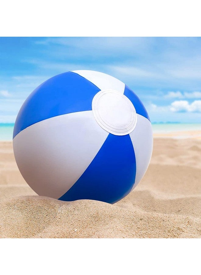ArtCreativity 16 Inch Blue & White Beach Balls for Kids, Pack of 12, Inflatable Summer Toys for Boys and Girls, Decorations for Hawaiian, Beach, and Pool Party, Beach Ball Party Favors - Image 4