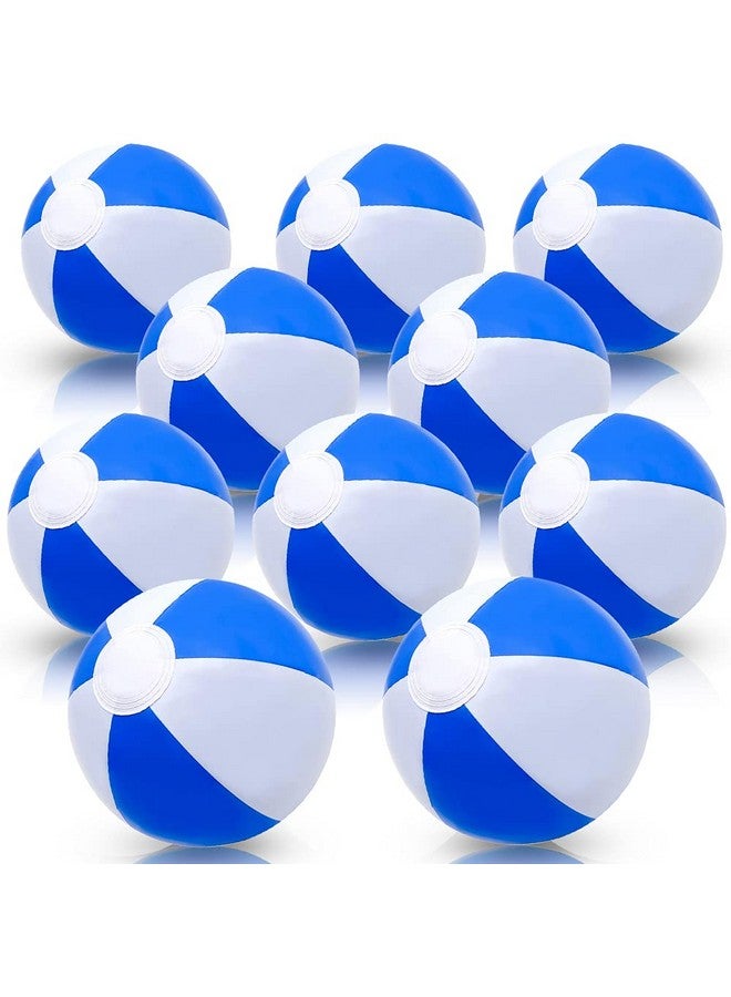 ArtCreativity 16 Inch Blue & White Beach Balls for Kids, Pack of 12, Inflatable Summer Toys for Boys and Girls, Decorations for Hawaiian, Beach, and Pool Party, Beach Ball Party Favors - Image 1