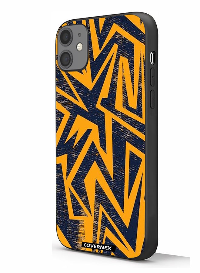 Covernex Apple iPhone 11 Protective Case Cover Printed Featuring Urban Lightning Geometric Camo - Image 1