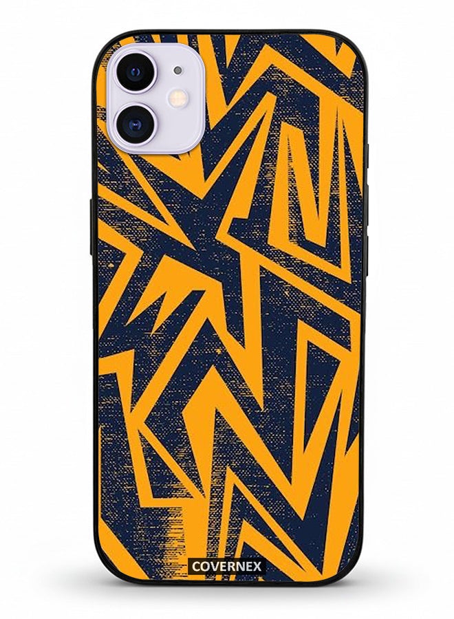 Covernex Apple iPhone 11 Protective Case Cover Printed Featuring Urban Lightning Geometric Camo - Image 2