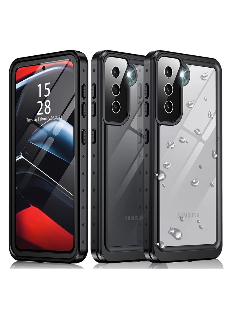Generic - Samsung Galaxy S21 Case Waterproof, S21 5G Case with Built-in Screen Protector, Dustproof Shockproof Full Body Underwater Protective Case for Galaxy S21 6.2’’ (Black) - Image 1