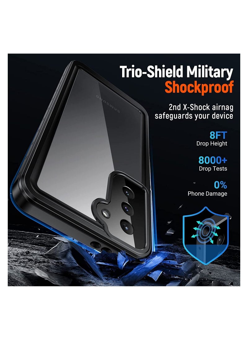 Generic - Samsung Galaxy S21 Case Waterproof, S21 5G Case with Built-in Screen Protector, Dustproof Shockproof Full Body Underwater Protective Case for Galaxy S21 6.2’’ (Black) - Image 1