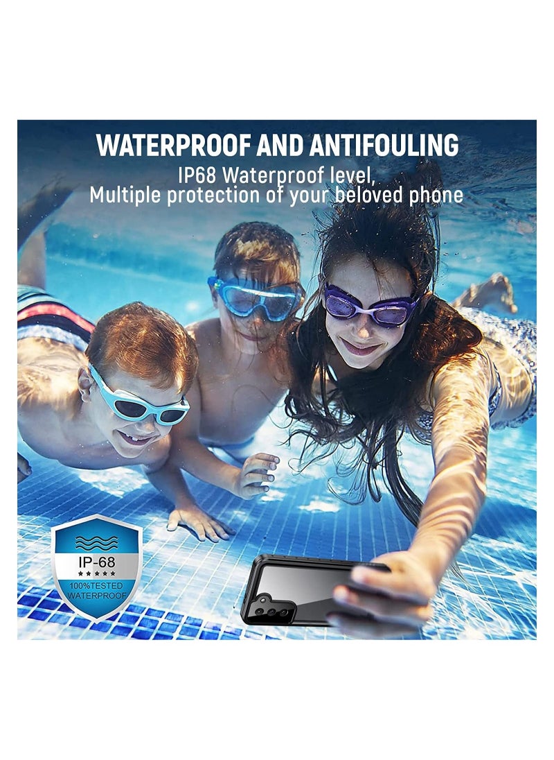 Generic - Samsung Galaxy S21 Case Waterproof, S21 5G Case with Built-in Screen Protector, Dustproof Shockproof Full Body Underwater Protective Case for Galaxy S21 6.2’’ (Black) - Image 1