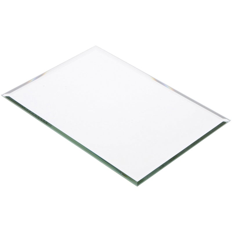 Plymor Plymor 5 x 7 Rectangle 3mm Thick Beveled Glass Mirror 