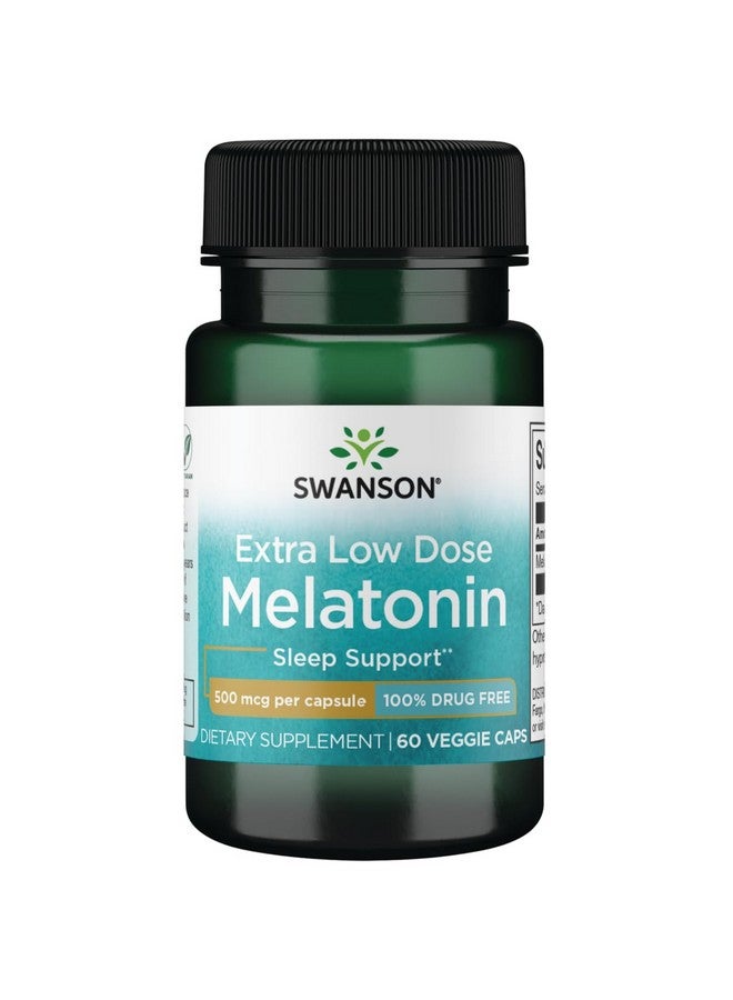 Swanson Melatonin 500 mcg 60 Veg Capsules