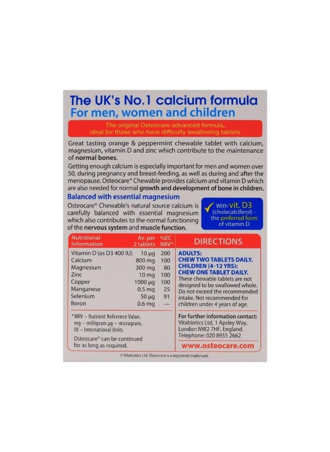 Osteocare - Osteocare Chewable Tab 30'S - Image 1