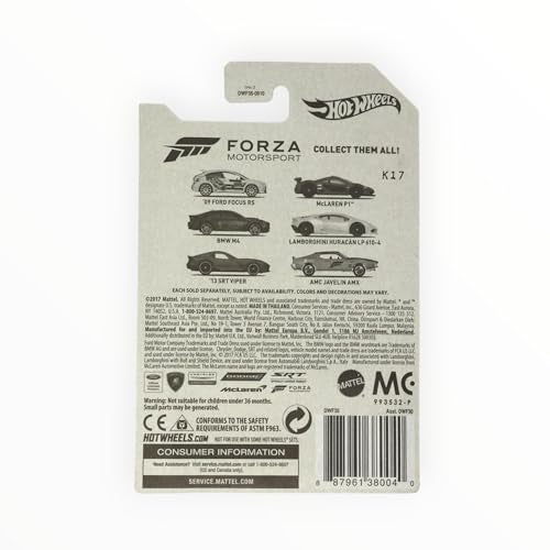 Hot Wheels هوت ويلز 2017 فورزا موتورسبورت لامبورغيني هوراكان LP 610-4 4/6، أبيض - Image 3