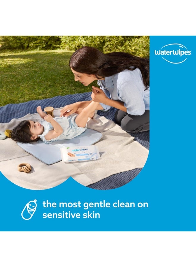 WaterWipes WaterWipes Sensitive Newborn & Baby Wipes, 60 Wipes, 99.9% Water, Fragrance Free & Alcohol Free - Image 4