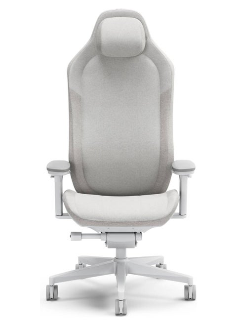 Fractal Design Refine Gaming Chair – Fabric Light, Cold-Cured Foam Seat & Back, Adjustable Lumbar Support (Height & Depth), Memory Foam Headrest, Synchro-Tilt Mechanism, Aluminum Wheelbase, Hubless Soft PU Casters, Nylon Reinforced Mesh, Ergonomic Design, 125° Tilt (13 Lockable Positions), BIFMA X5.1 Certified, Max Weight Capacity: 125kg | FD-CH-RE1F-02