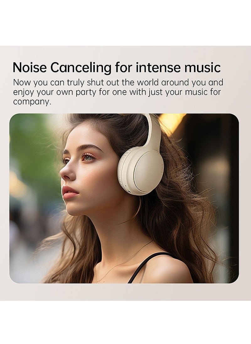 ANC Wireless Bluetooth Headset, Over-Ear Active Noise Reduction with Low Delay Game Mode for Gaming