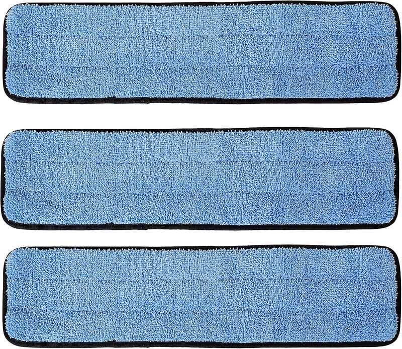 Real Clean 18 inch Microfiber Wet Mop Refill Pads for Flat Microfiber Mop Frames (Pack of 3) - Image 1