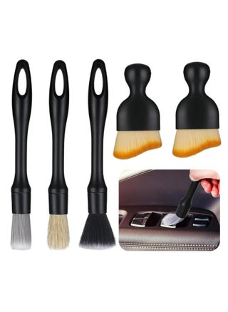 Pack of 5 Car Detailing Brush, Cleaning Brush, Car Interior Cleaning Soft Brush, Soft Bristles Detailing Brush, Dust Clean Brushes, No Scratches, for Car Interior and Car Care - pzsku/ZDA7644BA2E22090F818BZ/45/_/1729155103/99f857a6-6a83-46ab-9d21-4e2b51f312aa