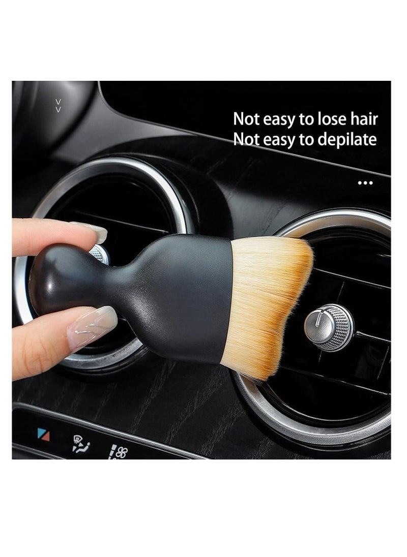 Pack of 5 Car Detailing Brush, Cleaning Brush, Car Interior Cleaning Soft Brush, Soft Bristles Detailing Brush, Dust Clean Brushes, No Scratches, for Car Interior and Car Care
