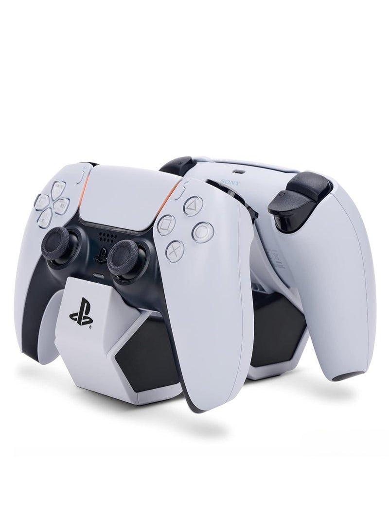 بلاي ستيشن قاعدة شحن DualSense مزدوجة لجهاز PlayStation 5 - حامل شاحن وحدة تحكم PS5 مع محول تيار متردد - Image 3