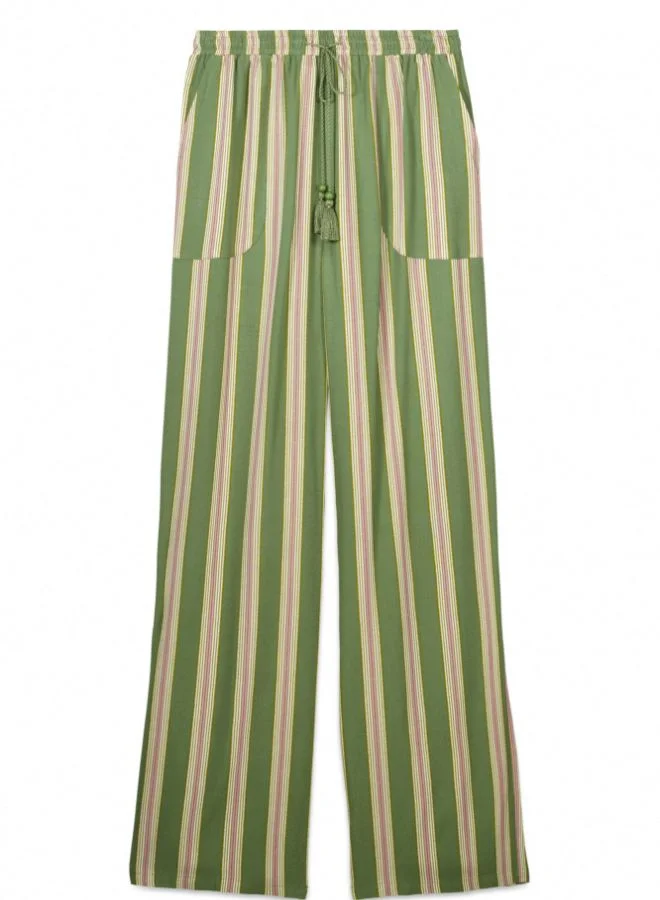 women'secret Long striped viscose trouser