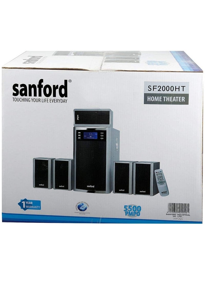 Sanford Sanford 5.1 Channel USB SD Card Home Thaeater Speaker System, SF2000HT BS  - Image 1