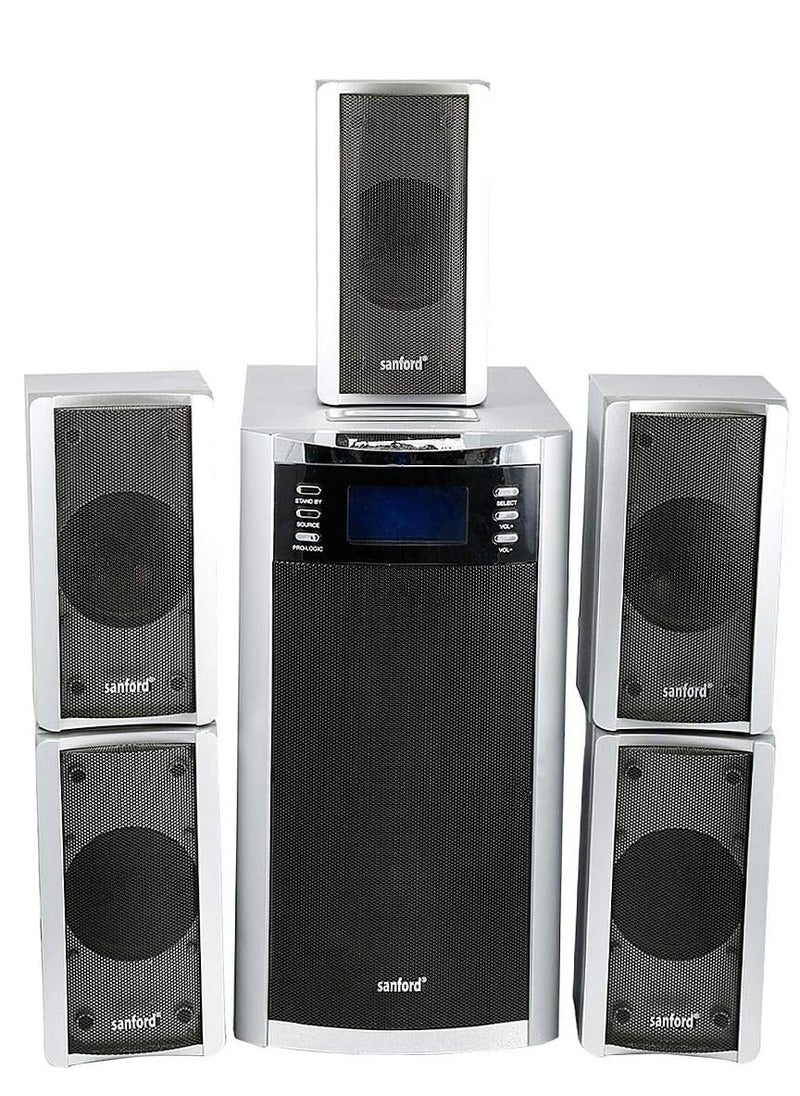 Sanford Sanford 5.1 Channel USB SD Card Home Thaeater Speaker System, SF2000HT BS  - Image 2