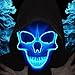 OceanWings Halloween Scary Mask Light Up Mask for Party Favor Supplies with 3 Modes Blue - Image 3