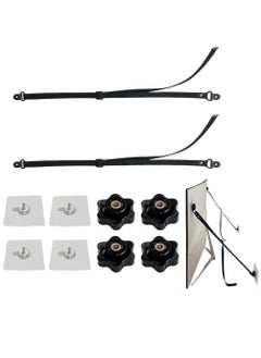 Adjustable TV Safety Straps, Anti-Tip Strap, Heavy Duty Furniture Straps, No-Drill Adhesive, Anti-Tip Furniture Anchors for Baby Proofing, Flat Screens Fix to Wall, Or Desk, Earthquake Straps